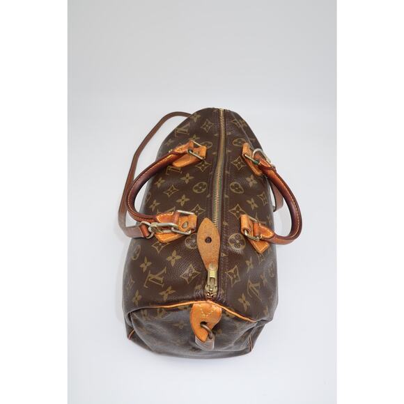 Vintage Louis Vuitton Leather Monogram Speedy Boston Hand Bag Brown - Picture 2 of 16